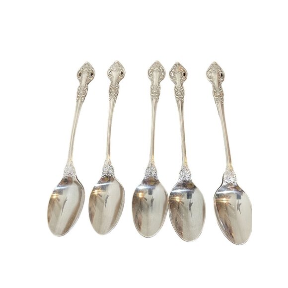 Vtg Northland Oneida Stainless Baton Rouge Pattern - Iced Tea Spoons - 5 - Japan - Picture 1 of 6